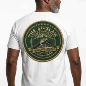 Round Green & Gold Embroidered Look